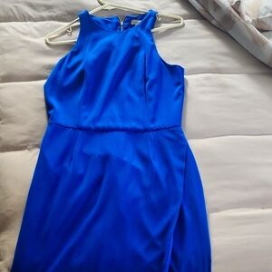 This is a navy dress, from 'CREMIEUX' size 4. Knee high.